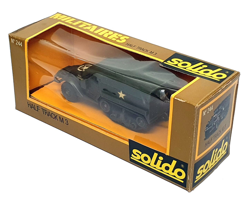 Solido 1/50 Scale 244 - M3 Half Track Military Vehicle US Army - Green