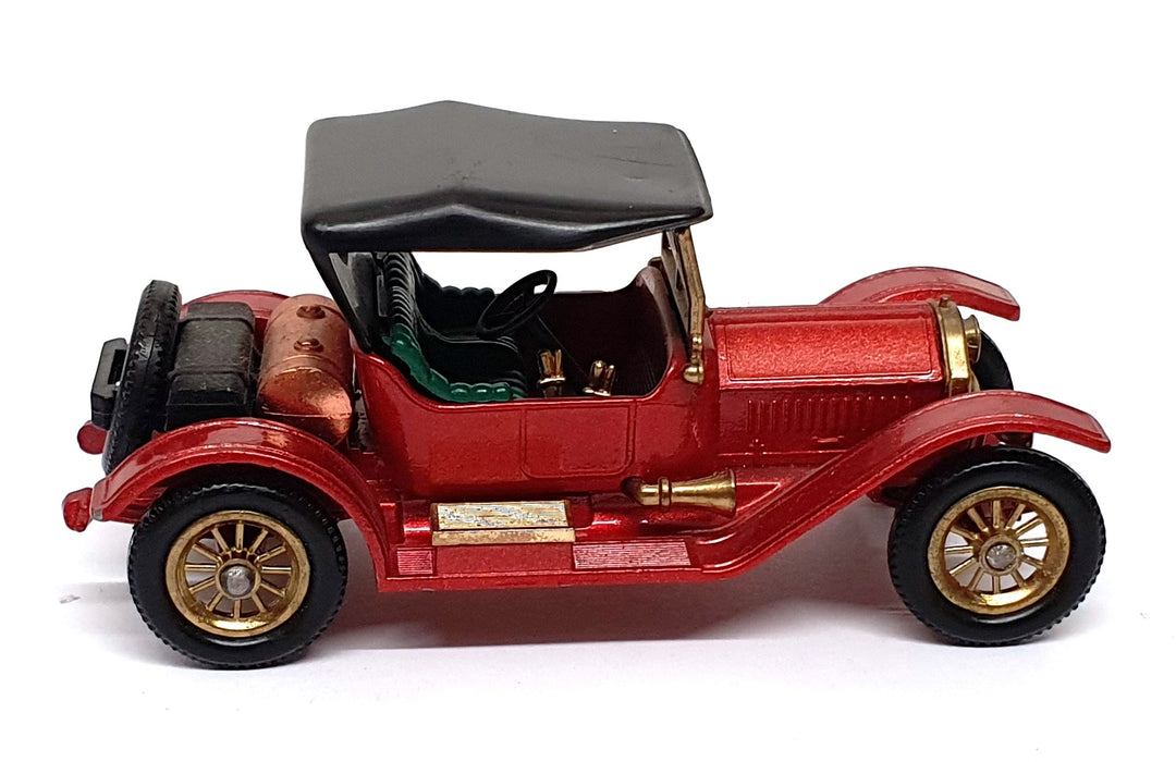 Matchbox Appx 9cm Long Diecast Y-8 - 1914 Stutz - Red/Black Roof