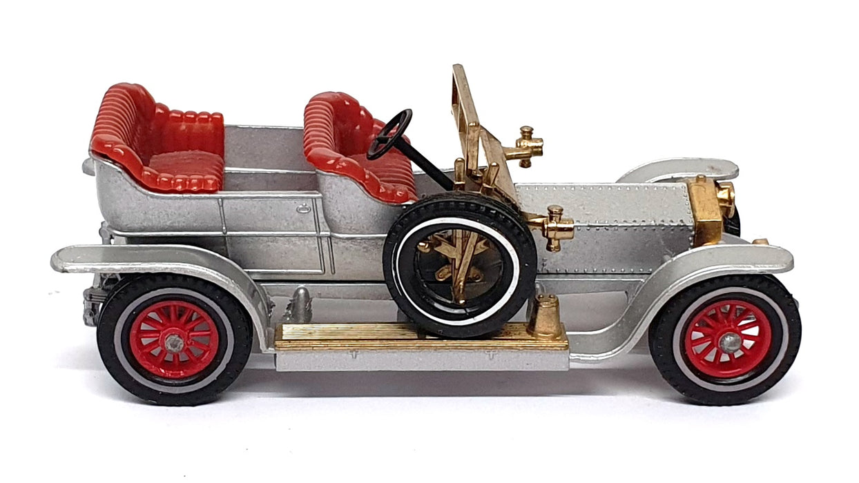 Matchbox 9cm Long Diecast Y-10 - 1906 Rolls Royce Silver Ghost - Silver
