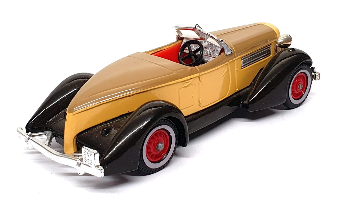 Matchbox Appx 11.5cm Long Diecast Y-19 - 1935 Auburn 851 - Brown/Beige
