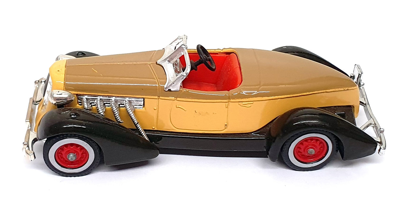 Matchbox Appx 11.5cm Long Diecast Y-19 - 1935 Auburn 851 - Brown/Beige