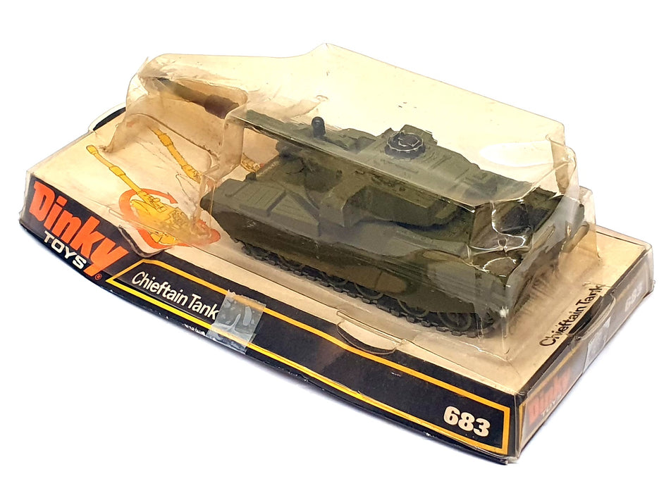 Dinky Toys 21cm Long Inc Gun Original Diecast 683 - Chieftain Tank - Green