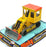 Dinky Toys 15cm Long Original Diecast 977 - Shovel Dozer - Yellow/Orange