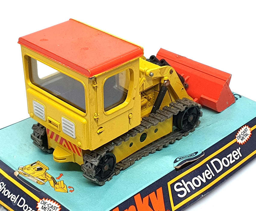Dinky Toys 15cm Long Original Diecast 977 - Shovel Dozer - Yellow/Orange