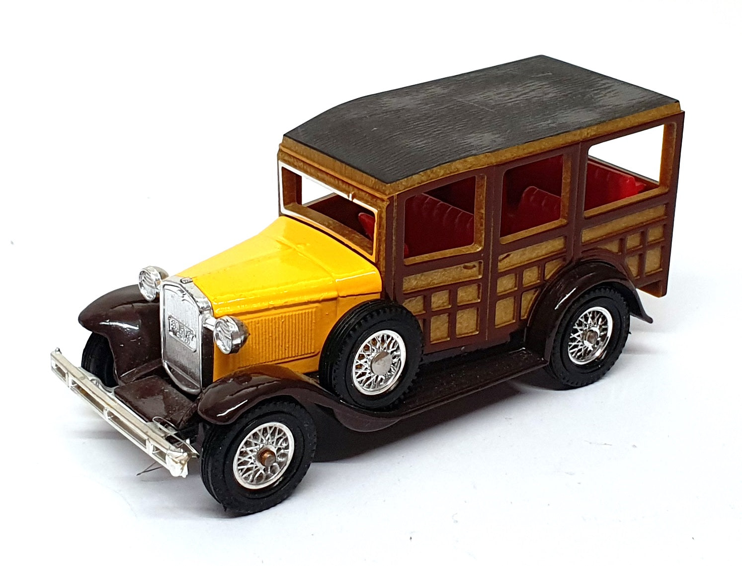 Matchbox Appx 10cm Long Diecast Y-21 - 1927 Ford A - Yellow/Brown