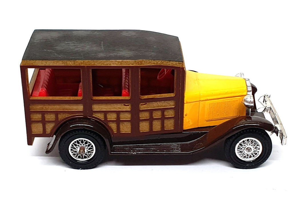 Matchbox Appx 10cm Long Diecast Y-21 - 1927 Ford A - Yellow/Brown