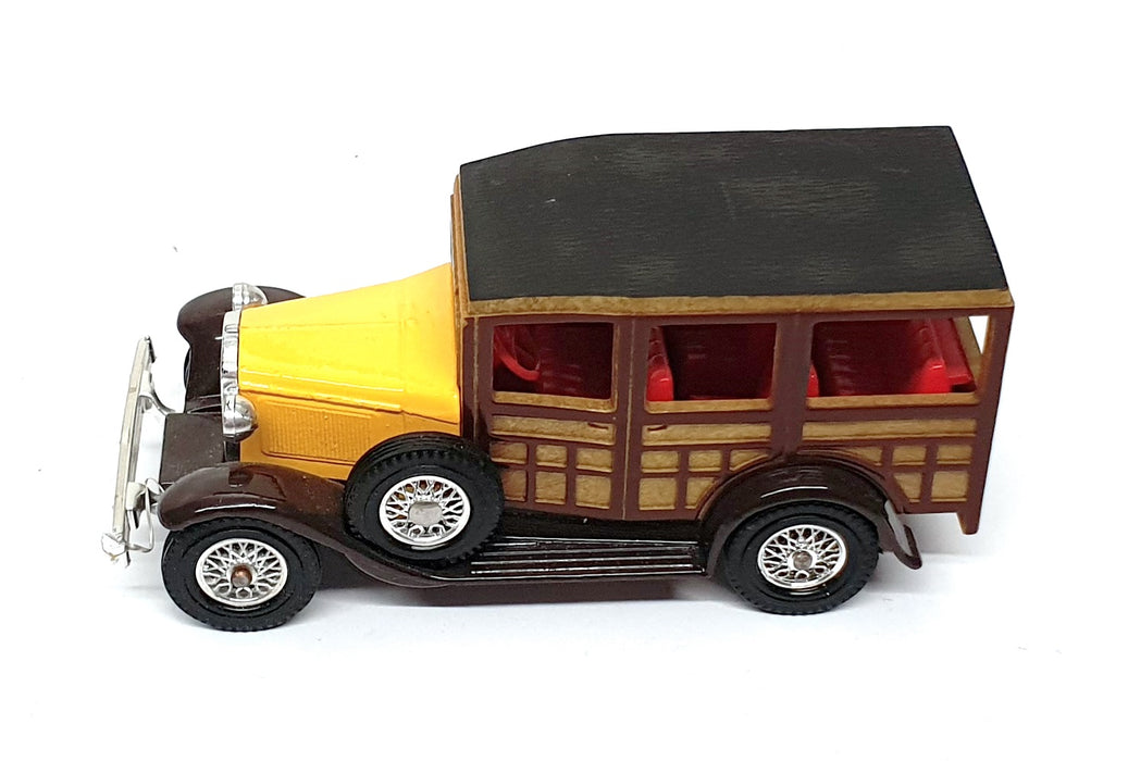Matchbox Appx 10cm Long Diecast Y-21 - 1927 Ford A - Yellow/Brown