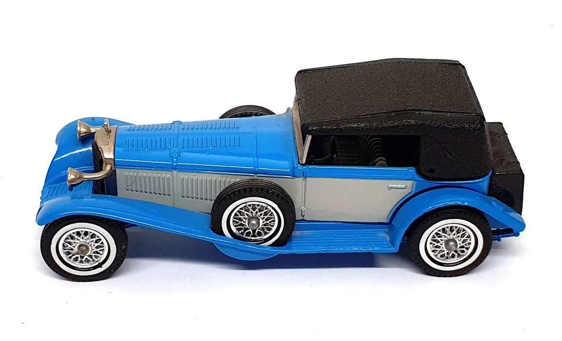 Matchbox Appx 11cm Long Diecast Y-16 - 1928 Mercedes SS - Blue/Grey/Black