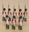 Unknown Brand ? UB08MS - 8x Metal Toy Soldiers Appx 6.5cm Tall