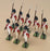 Unknown Brand ? UB08MS - 8x Metal Toy Soldiers Appx 6.5cm Tall