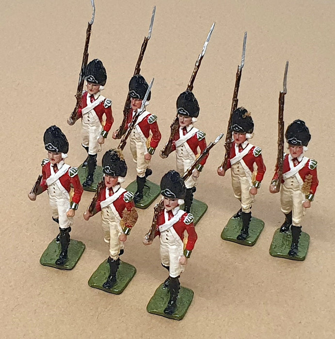 Unknown Brand ? UB08MS - 8x Metal Toy Soldiers Appx 6.5cm Tall