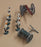 Unknown Brand ? UN27MS - 8x Metal Toy Soldiers + Cannon Appx 5.5cm Tall