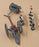 Unknown Brand ? UN27MS - 8x Metal Toy Soldiers + Cannon Appx 5.5cm Tall