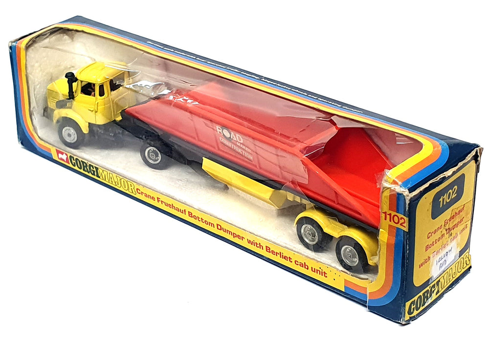 Corgi Original Diecast 1102 - Crane Fruehauf Bottom Dumper Berliet Cab