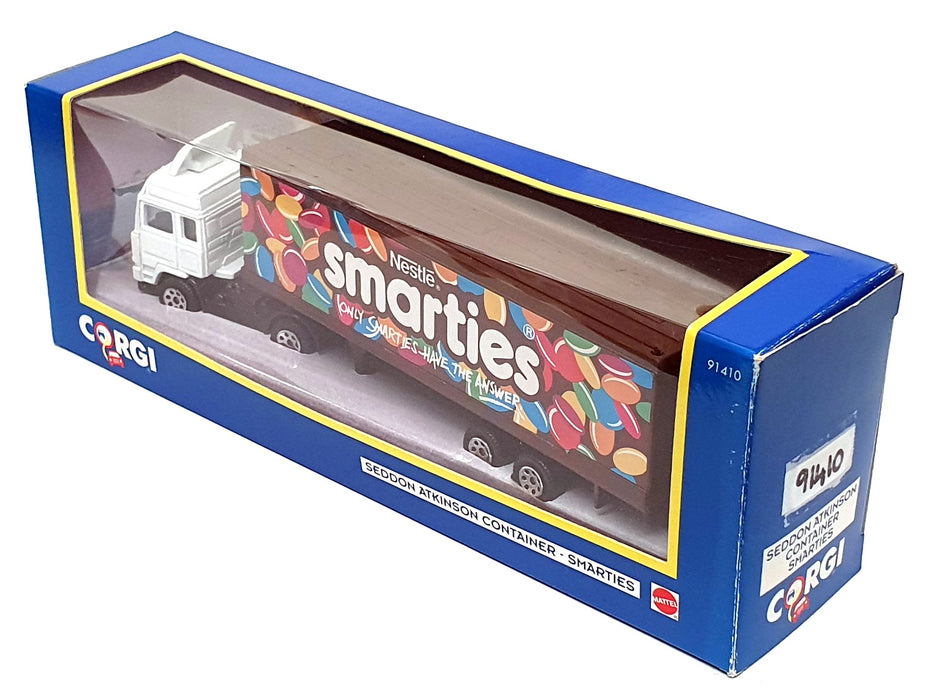Corgi 1/64 Scale 91410 - Seddon Atkinson Truck & Trailer Smarties - White/Brown 