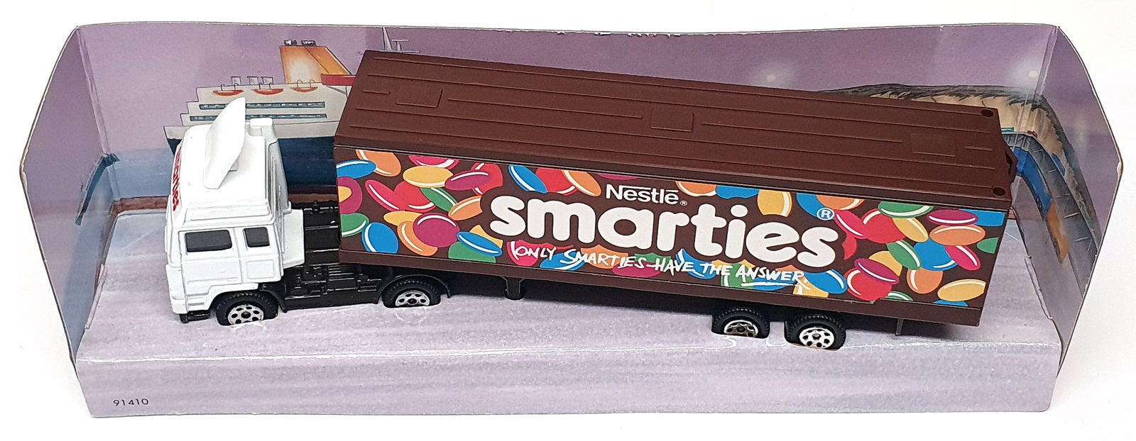 Corgi 1/64 Scale 91410 - Seddon Atkinson Truck & Trailer Smarties - White/Brown 