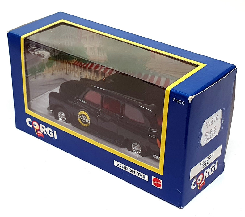 Corgi Appx 12cm Long Diecast 91810 - Austin London Taxi Radio Taxis - Black