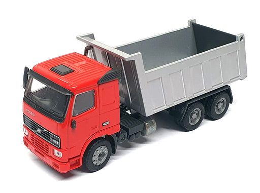 Joal 1/50 Scale 331 - Volvo FH12 Tipper Dump Truck - Red/Silver