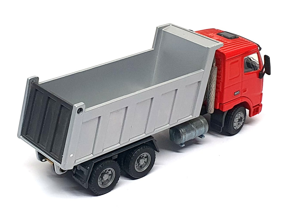 Joal 1/50 Scale 331 - Volvo FH12 Tipper Dump Truck - Red/Silver