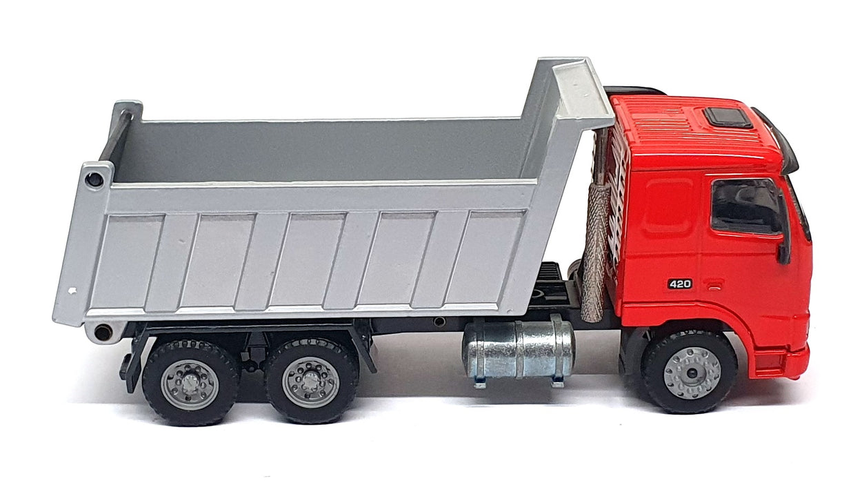 Joal 1/50 Scale 331 - Volvo FH12 Tipper Dump Truck - Red/Silver