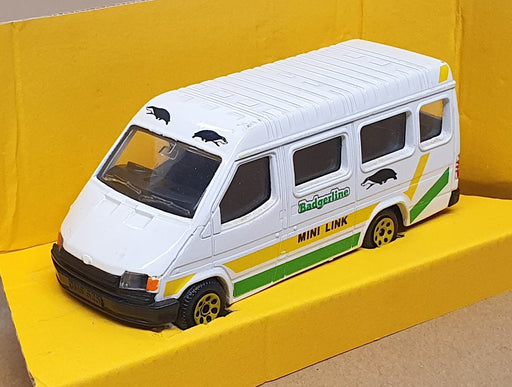 Corgi 12cm Long Diecast C676/3 - Ford Transit Minibus Badgerline - White