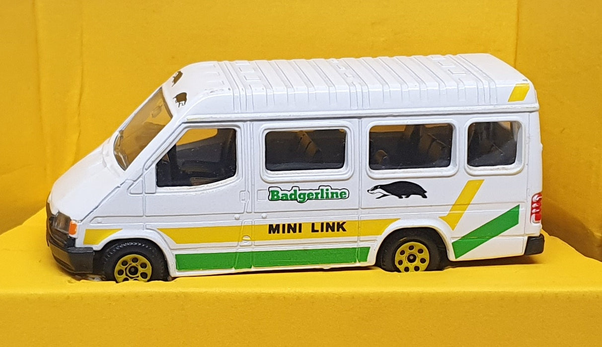 Corgi 12cm Long Diecast C676/3 - Ford Transit Minibus Badgerline - White