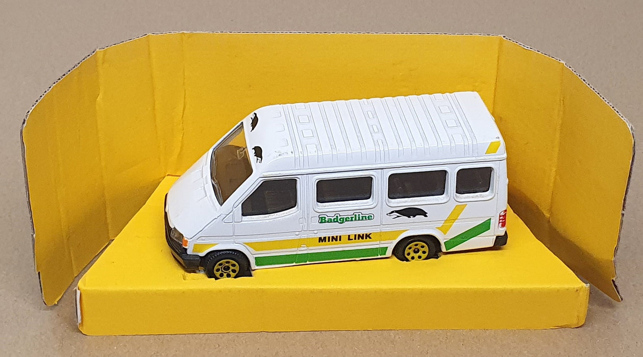 Corgi 12cm Long Diecast C676/3 - Ford Transit Minibus Badgerline - White