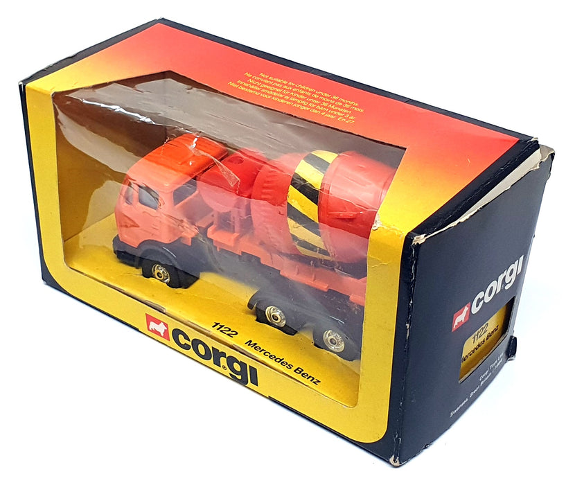 Corgi Original Diecast 1122 - Mercedes Benz Cement Mixer Truck - Orange
