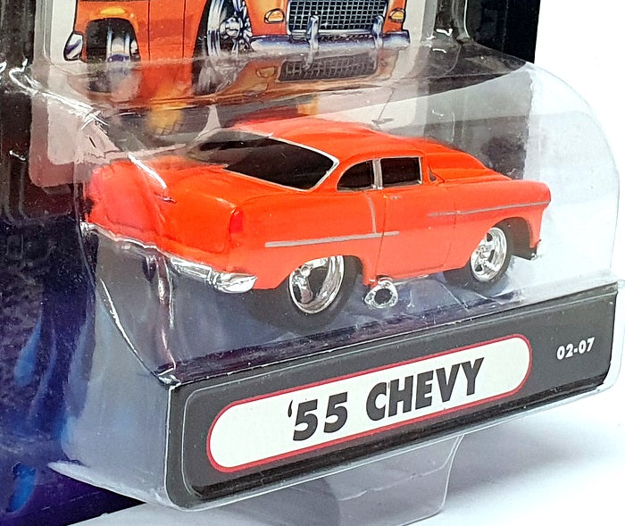 Muscle Machines 1/64 Scale 71161 02-07 - 1955 Chevrolet Chevy - Orange