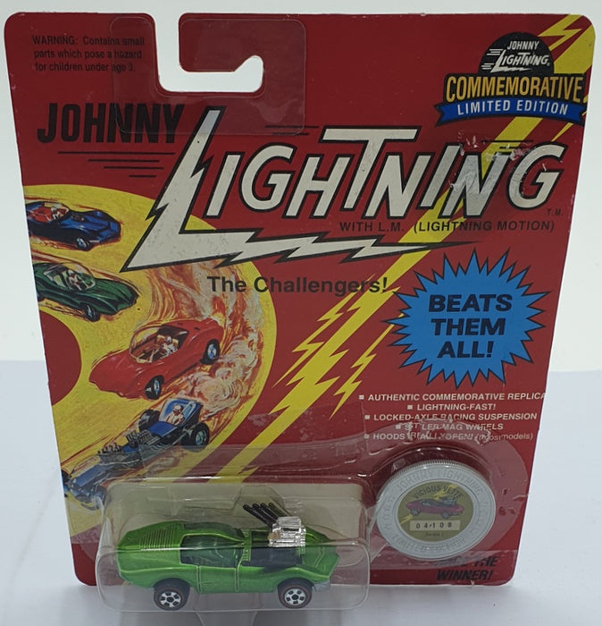 Johnny Lightning 1/64 Scale 100-190 - The Challengers Vicious Vette Bright Green
