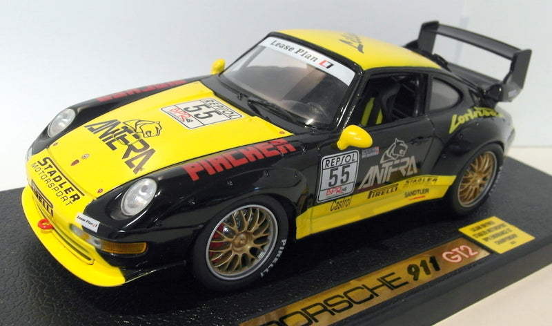 Anson 1/18 Scale Diecast 30325W Porsche 911 GT2 Stadler Motorsport BPR Endurance