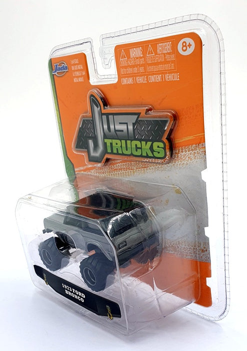 Jada Just Trucks 1/64 Scale 14020A - 1973 Ford Bronco Orange Box - Silver/Black