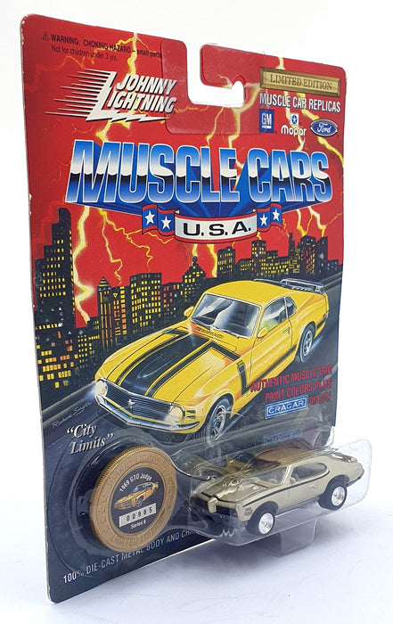 Johnny Lightning 1/64 Scale 200-180 - Muscle Cars 1969 Pontiac GTO Judge - Gold