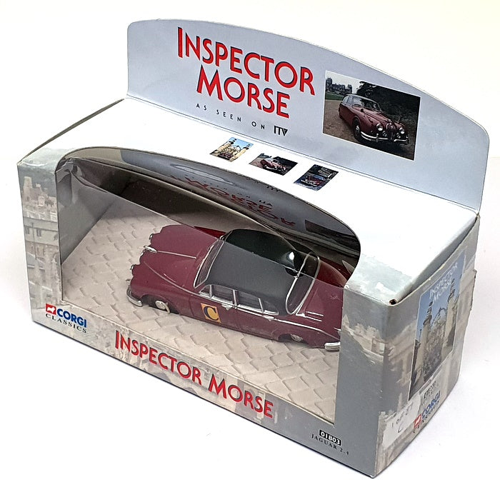Corgi 1/43 Scale 01803 - Jaguar Mk2 Inspector Morse 1 Of 87 - Maroon/Black