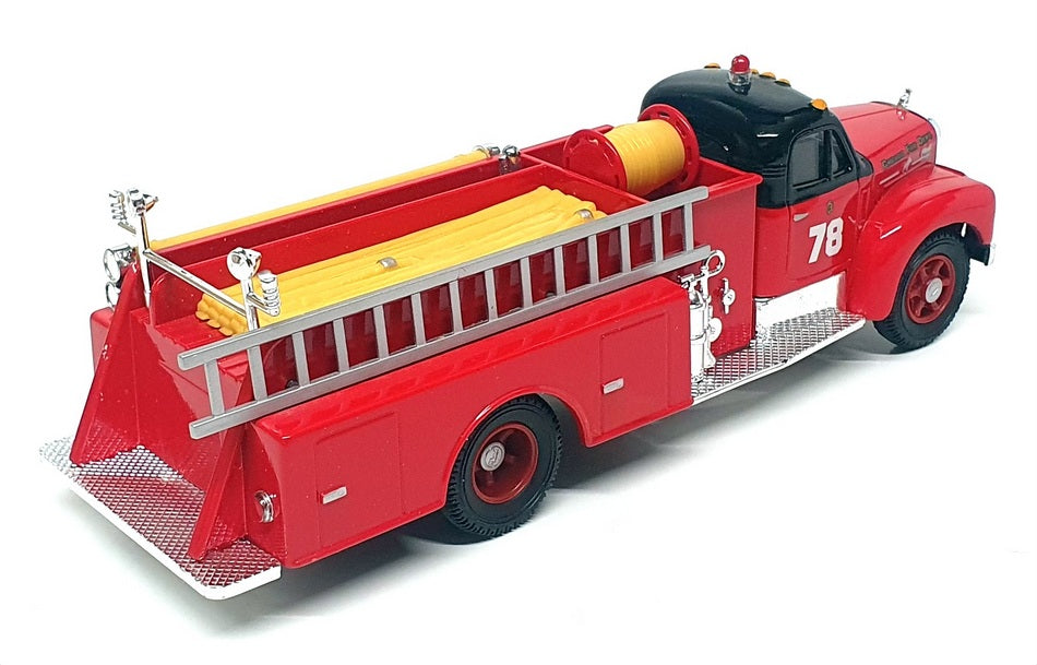 Corgi 1/50 Scale 98450 - Mack B Series Pumper Fire Engine - Red/Black