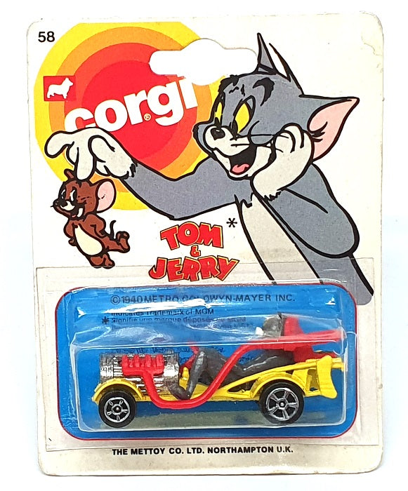 Corgi Appx 7cm Long Diecast No. 58 - Tom & Jerry Car - Yellow
