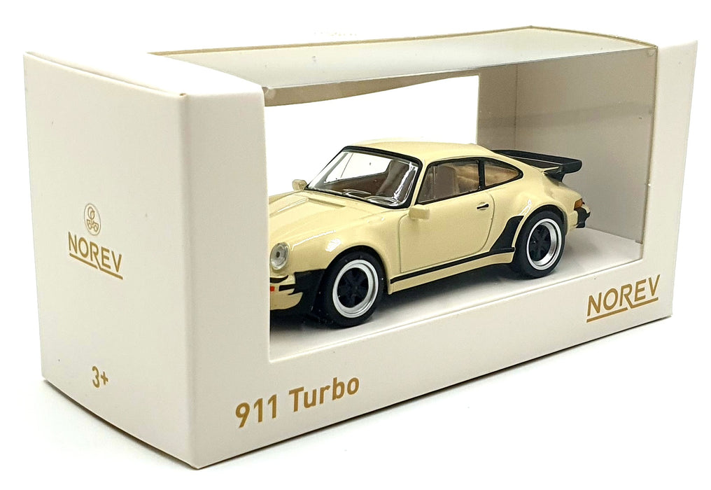 Norev 1/43 Scale Diecast 750071 - Porsche 911 Turbo - Cream
