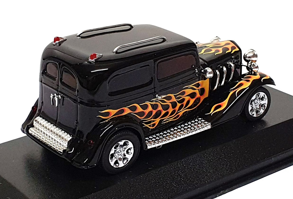 Minichamps 1/43 Scale 400 142260 - American Hot Rod - Black With Flames