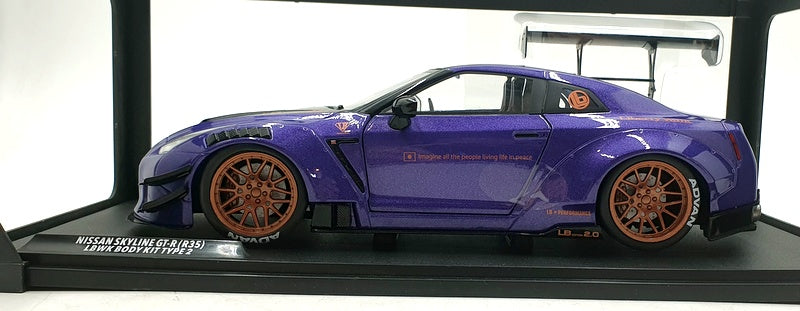 Solido 1/18 Scale Diecast S1805812 - Nissan GTR with Body Kit Type 2 Purplezilla