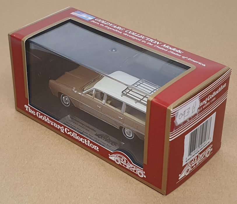 Goldvarg 1/43 Scale GC-093B - 1964 Pontiac Safari S. Wagon - Saddle Bronze/Cream