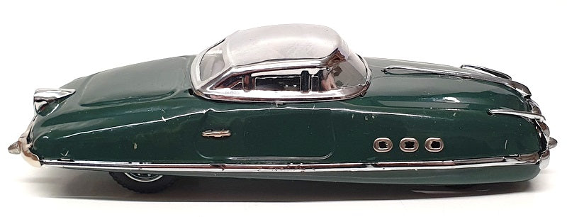 Jaya Appx 19cm Long Tinplate Car No. 98 - Unknown Make - Green/Silver