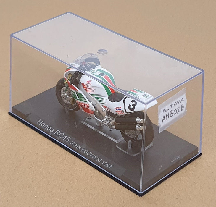Altaya 1/24 Scale AMB02B - Honda RC45 #3 John Kocinski 1997 - White/Green/Red
