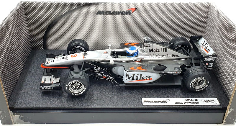 Hot Wheels 1/18 Scale Diecast 50198 - McLaren MP4-16 Mika Hakkinen #3