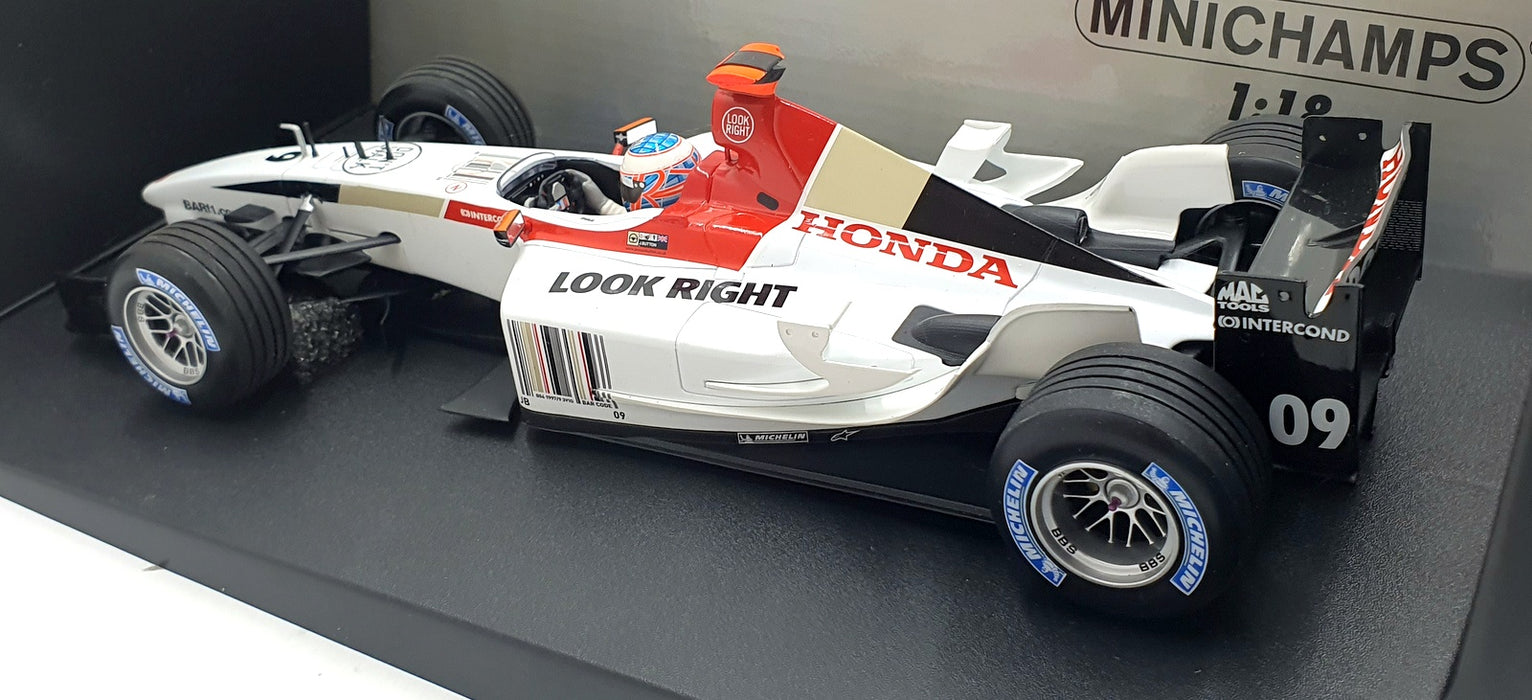 Minichamps 1/18 Scale Diecast 100 040079 - BAR Presentation 2004 J.Button #9 F1