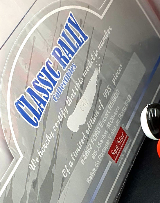 Sun Star 1/18 Scale Diecast 4862 - Ford Escort RS 1800 #15 Portugal Rally 1983