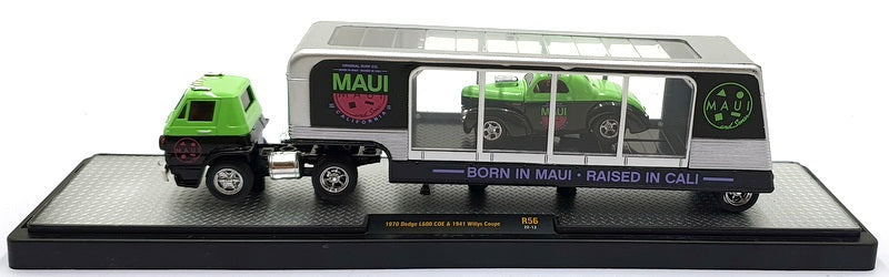 Castline M2 Machines 1/64 Scale D R56 '70 Dodge L600 COE & '41 Willy's Coupe