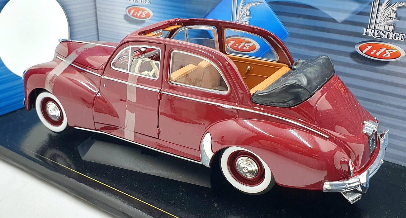 Solido 1/18 Scale Diecast 8156 - Peugeot 203 Cabriolet 1954 - Dark Red