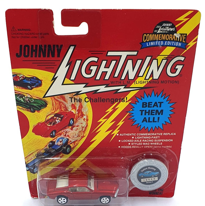 Johnny Lightning 1/64 Scale 100-152 - The Challengers Custom Mustang - Met. Red
