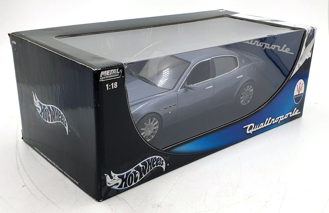 Hot Wheels 1/18 Scale Diecast B7003 - Maserati Quattroporte - Met. Blue