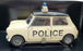 Solido 1/18 Scale Diecast  7190-4 - Mini Cooper Police - Cream/Black